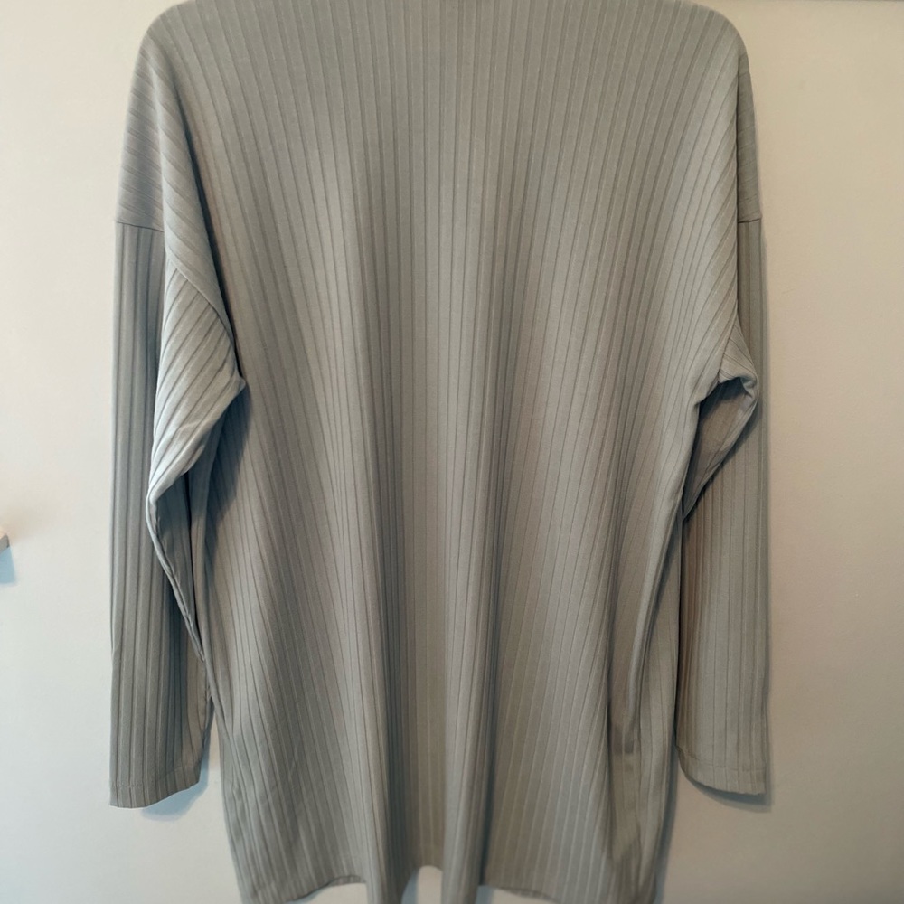 ANN TAYLOR Long Ribbed Open Cardigan - Picture 7 of 8